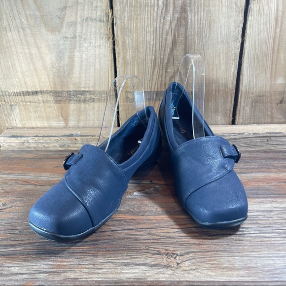 New Easy Street Comfort Wave Navy Blue Slip on Flats Womens shoes size 7.5 - Picture 7 of 15
